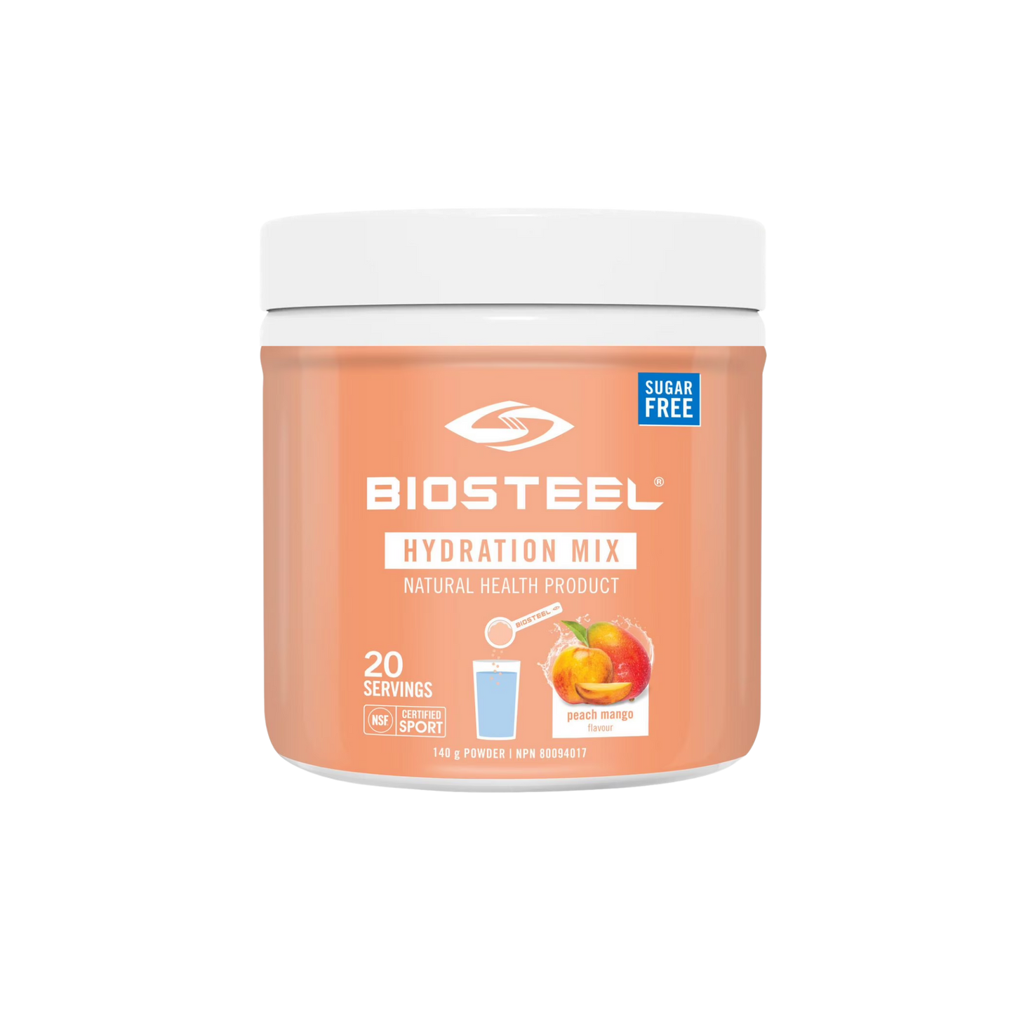 BioSteel Hydration Mix Peach Mango 20 Servings 140 g
