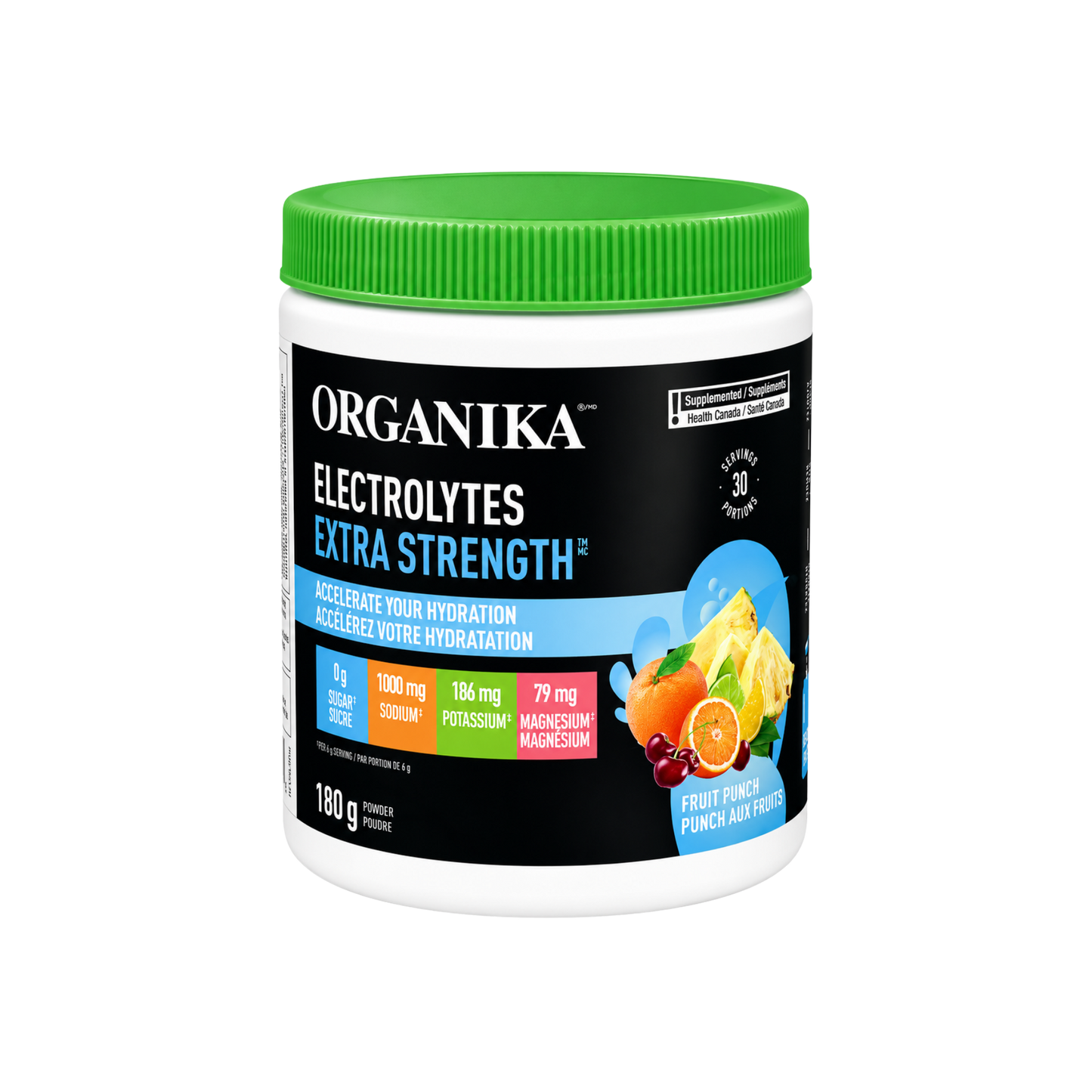 Organika Electrolytes Extra Strength Fruit Punch Salt