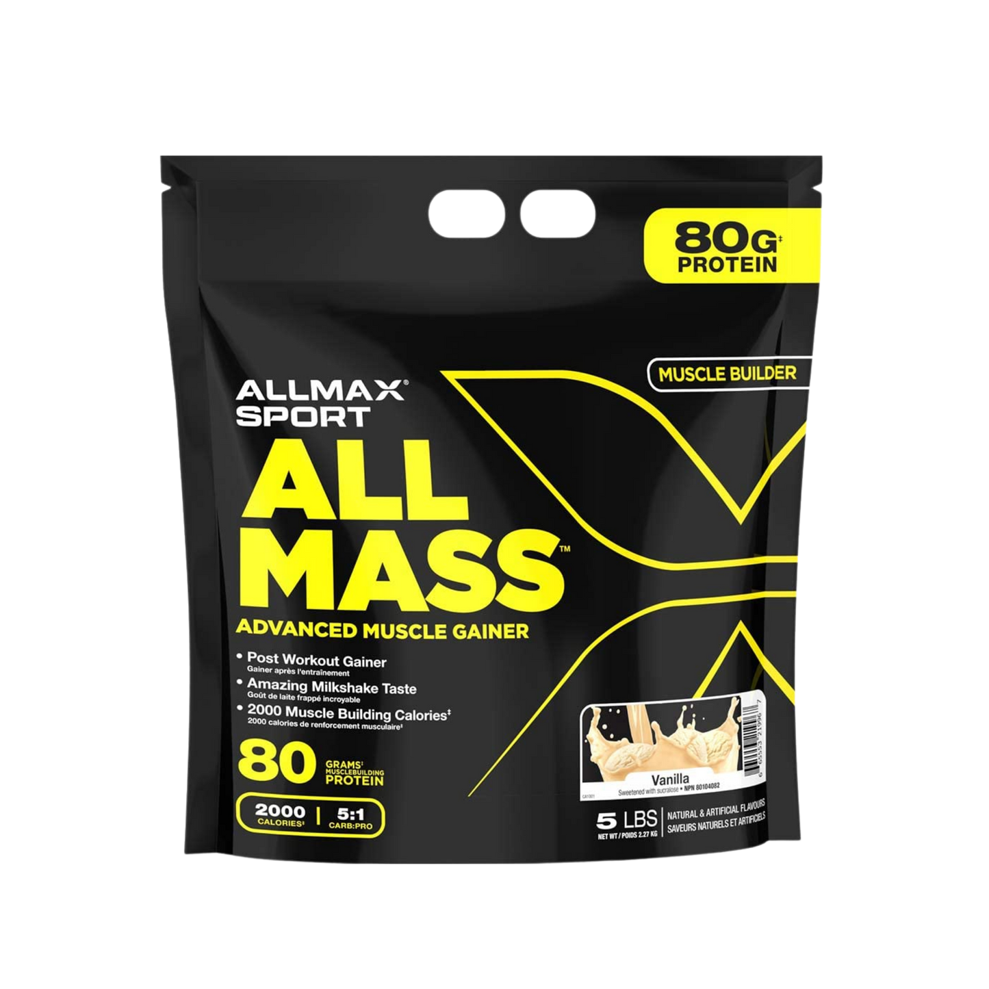 Allmax Advanced Muscle Gainer Vanilla 5 lb