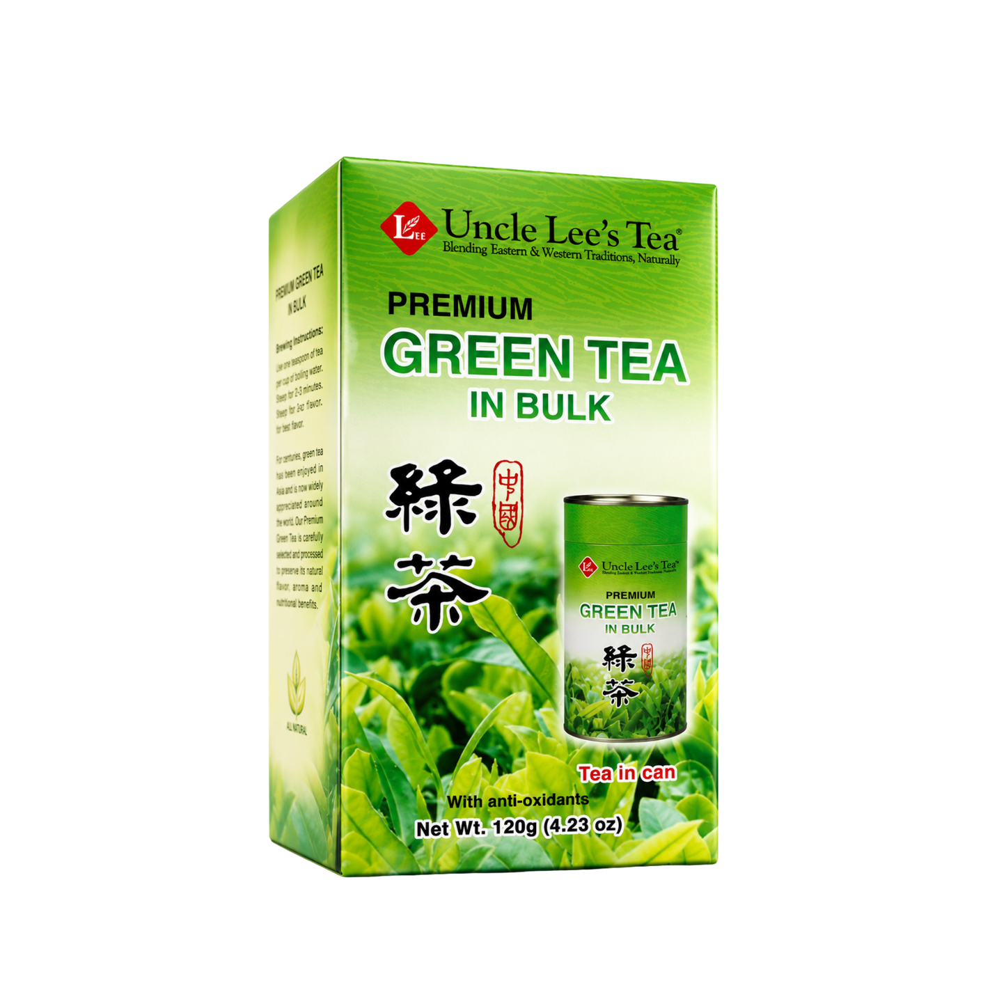 Uncle Lees Tea Premium Green Tea Bulk 120 g