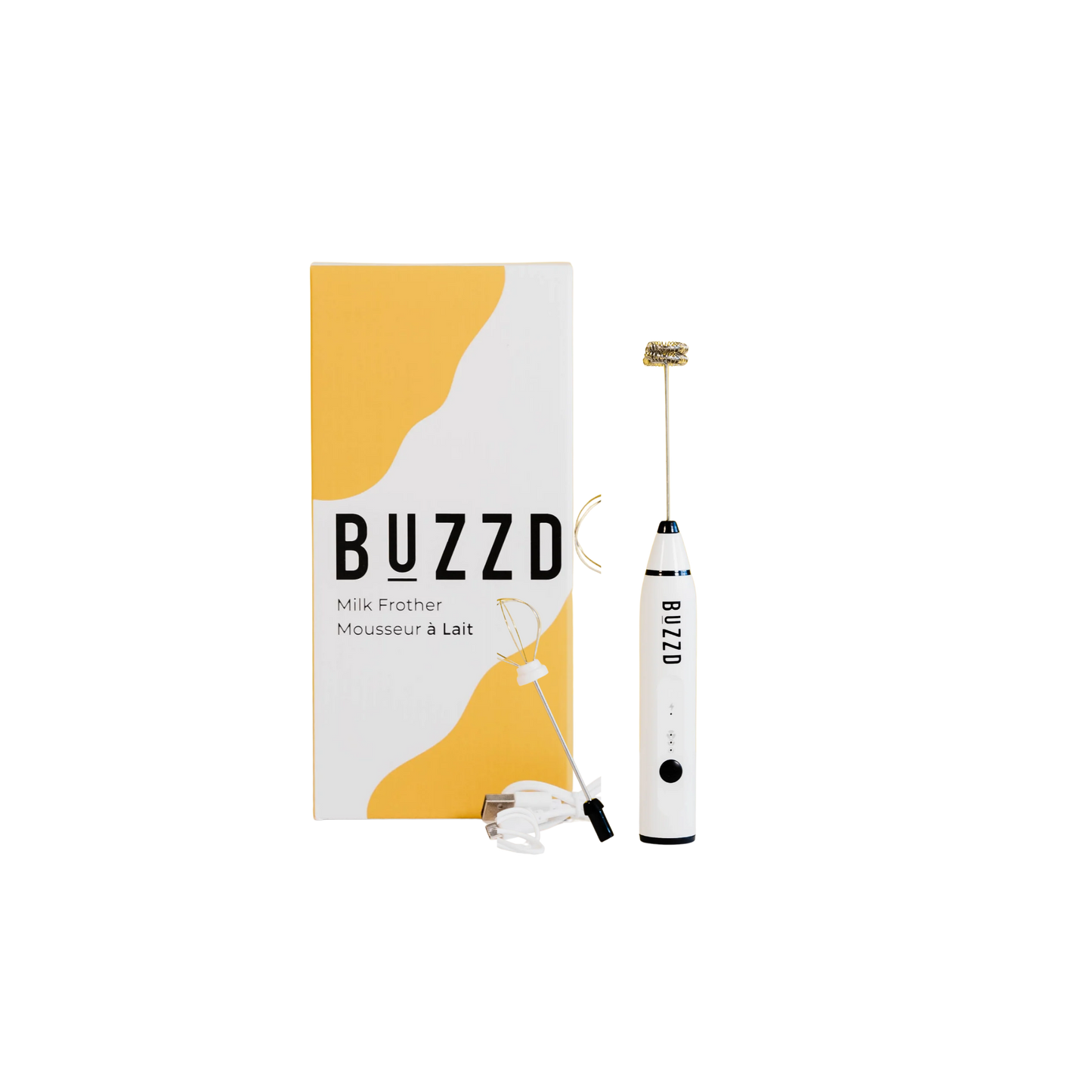 BUZZD Milk Frother Rechargeable