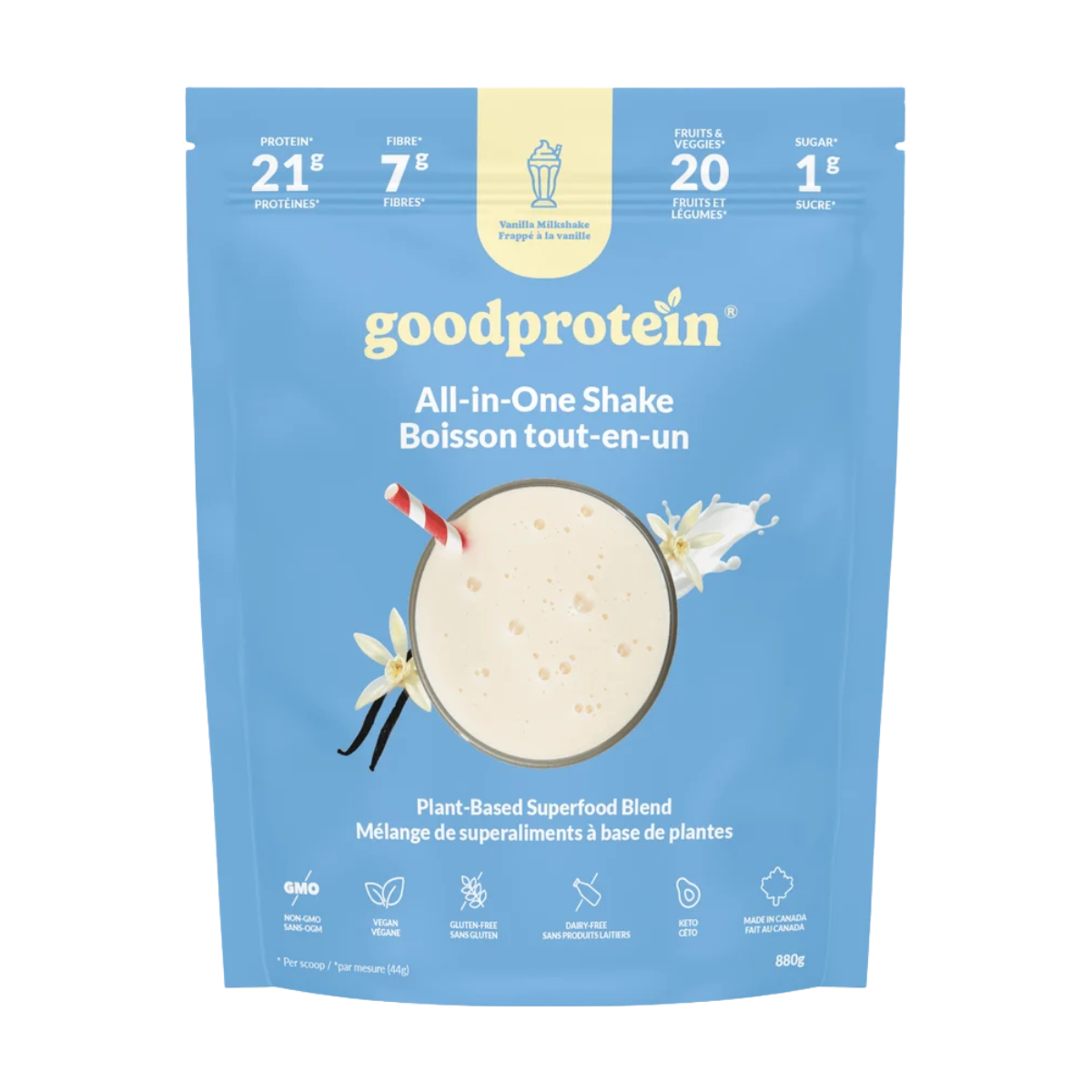 Good Protein All-in-One-Shake Vanilla Milkshake 880g