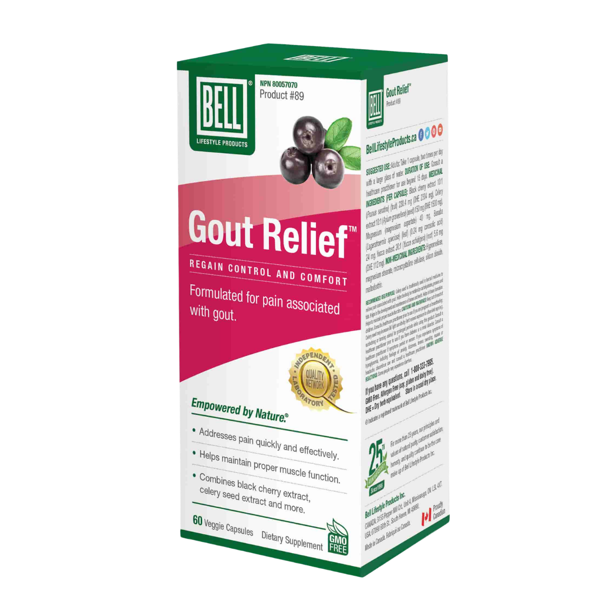 Bell Gout Relief 60 Capsules