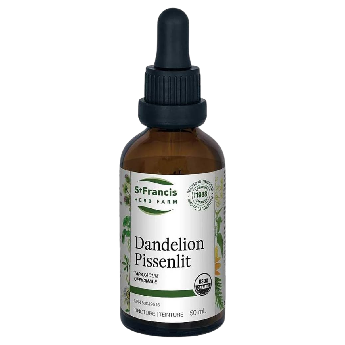 St Francis Dandelion Liquid Tincture 50 ml
