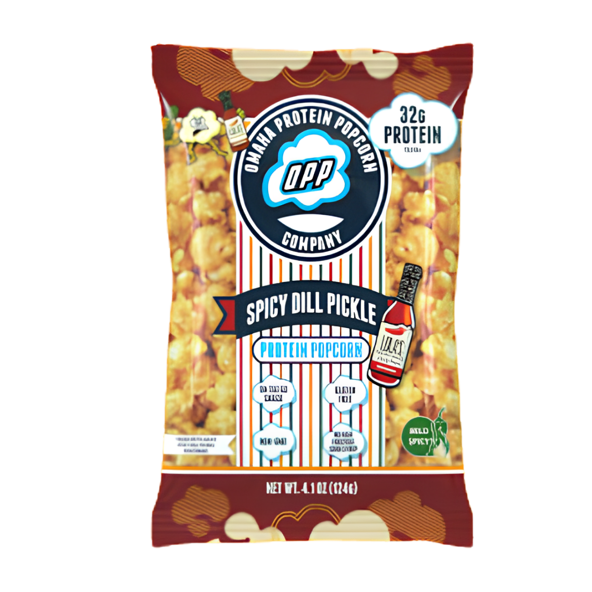 OPP Spicy Dill Pickle Protein Popcorn