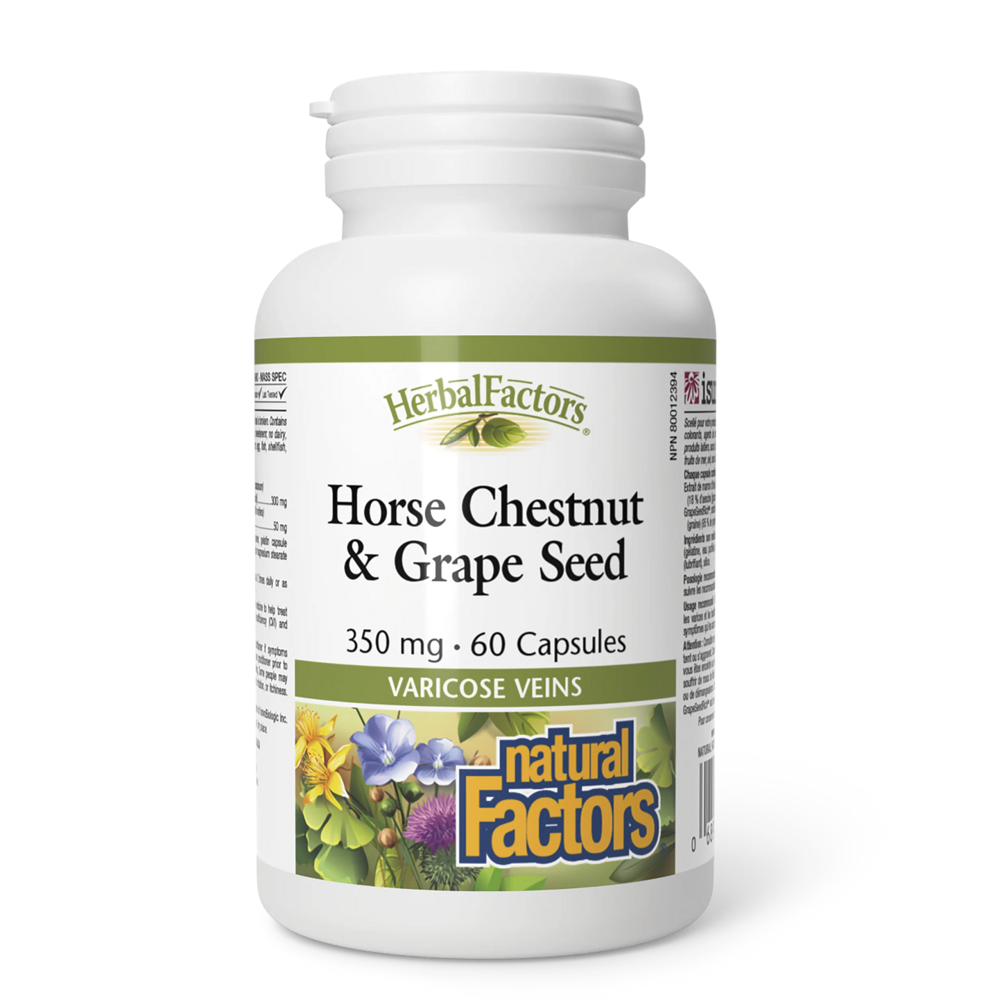 Natural Factors Horse Chestnut and Grape Seed 60 Capsules