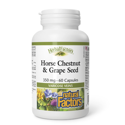 Natural Factors Horse Chestnut and Grape Seed 60 Capsules