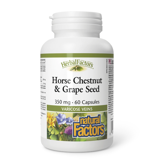 Natural Factors Horse Chestnut and Grape Seed 60 Capsules