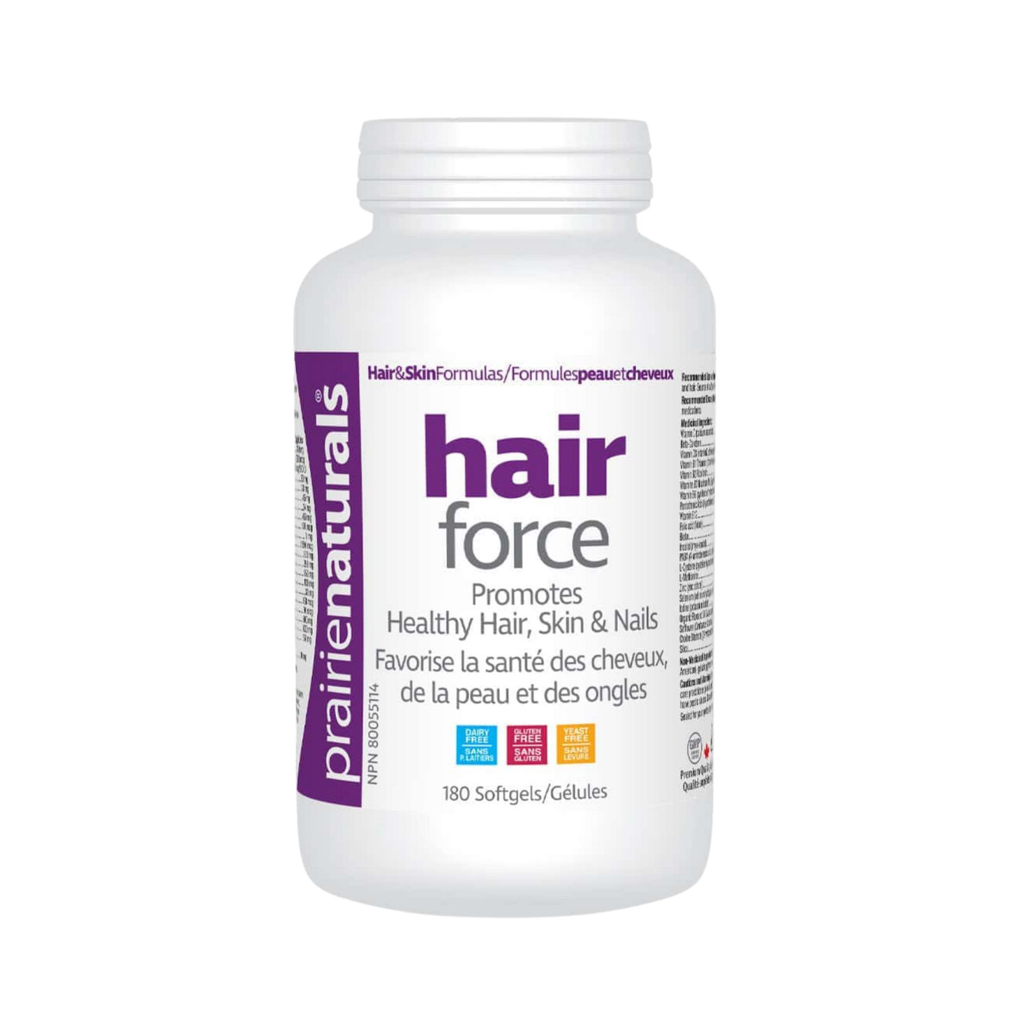 Prairie Naturals Hair Force 180 Softgels