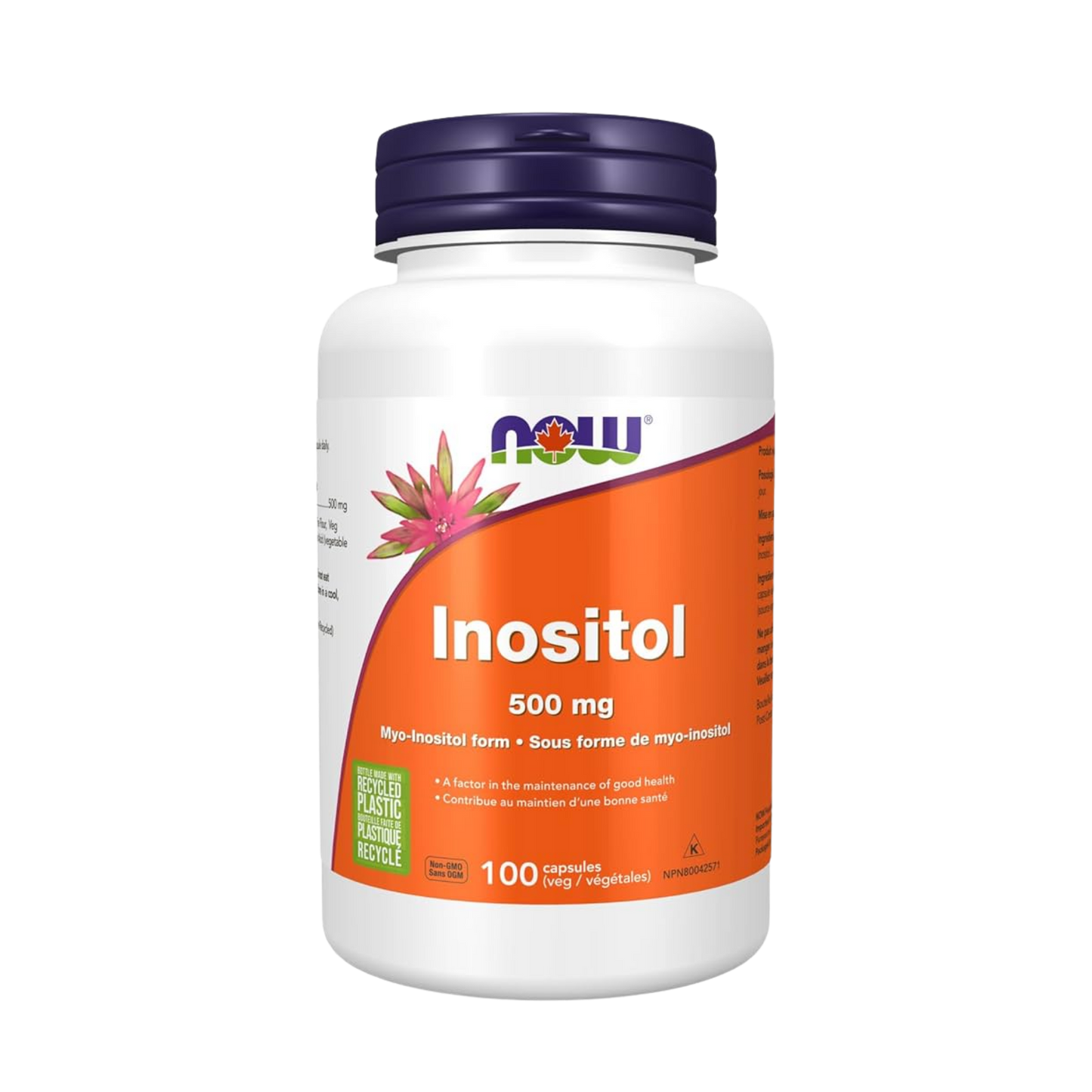 NOW Inositol 500 mg 100 Capsules