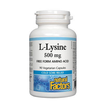 Natural Factors L-Lysine 500 mg 90 Capsules