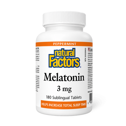 Natural Factors Melatonin 3 mg 180 Tablets