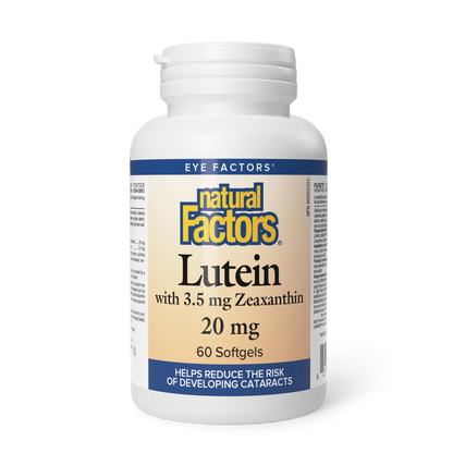 Natural Factors Lutein with Zeaxanthin 20 mg 60 Softgels