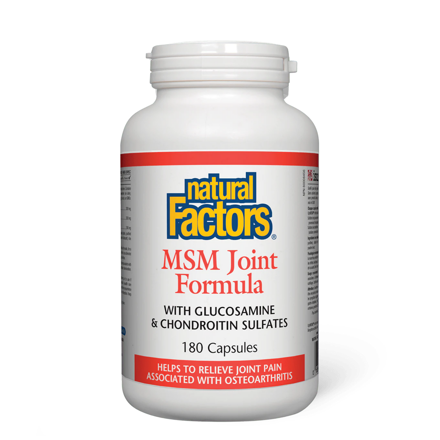 Natural Factors MSM Joint Formula 180 Capsules
