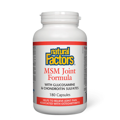 Natural Factors MSM Joint Formula 180 Capsules