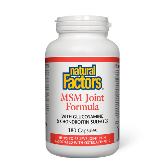 Natural Factors MSM Joint Formula 180 Capsules