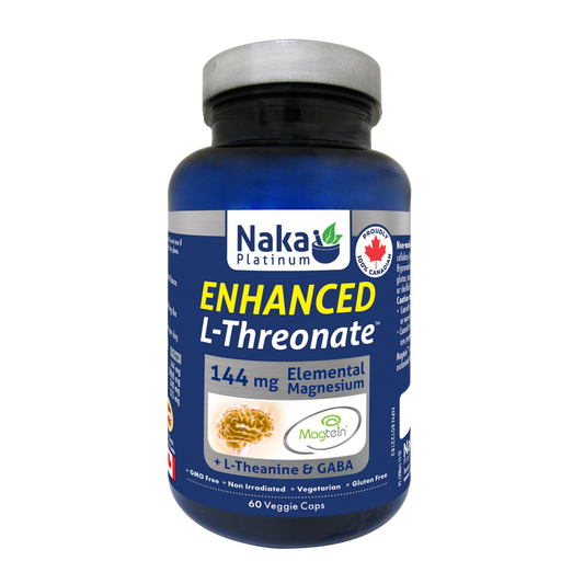 Naka Platinum Enhanced L-Threonate, 144mg Elemental Magnesium, 60 cap