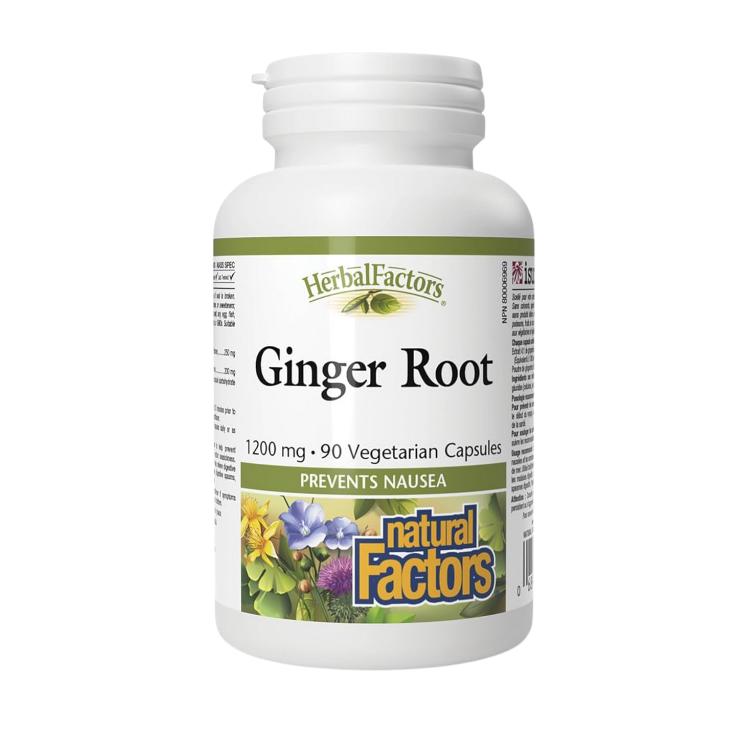 Natural Factors Ginger Root 90 Capsules