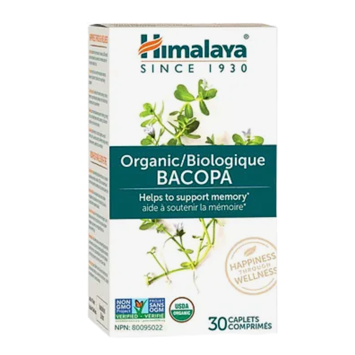 Himalaya Organic Bacopa Monnieri 30 Caplets