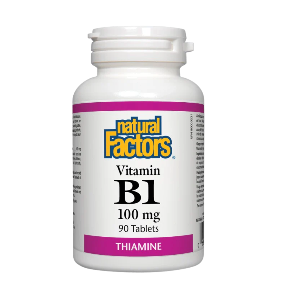 Natural Factors Vitamin B1 100 mg 90 Tablets