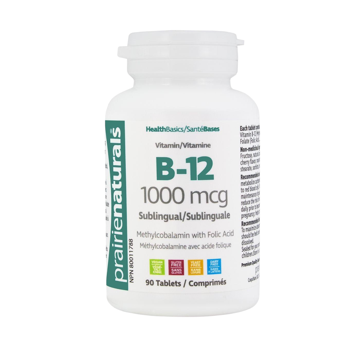 Prairie Naturals Sublingual B12 1000mcg