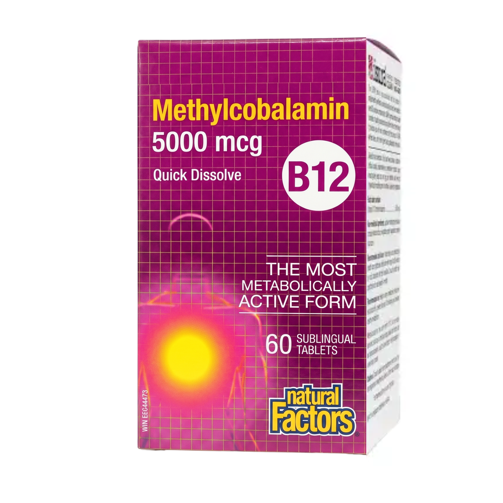 Natural Factors Vitamin B12 5000 mcg 60 Tablets