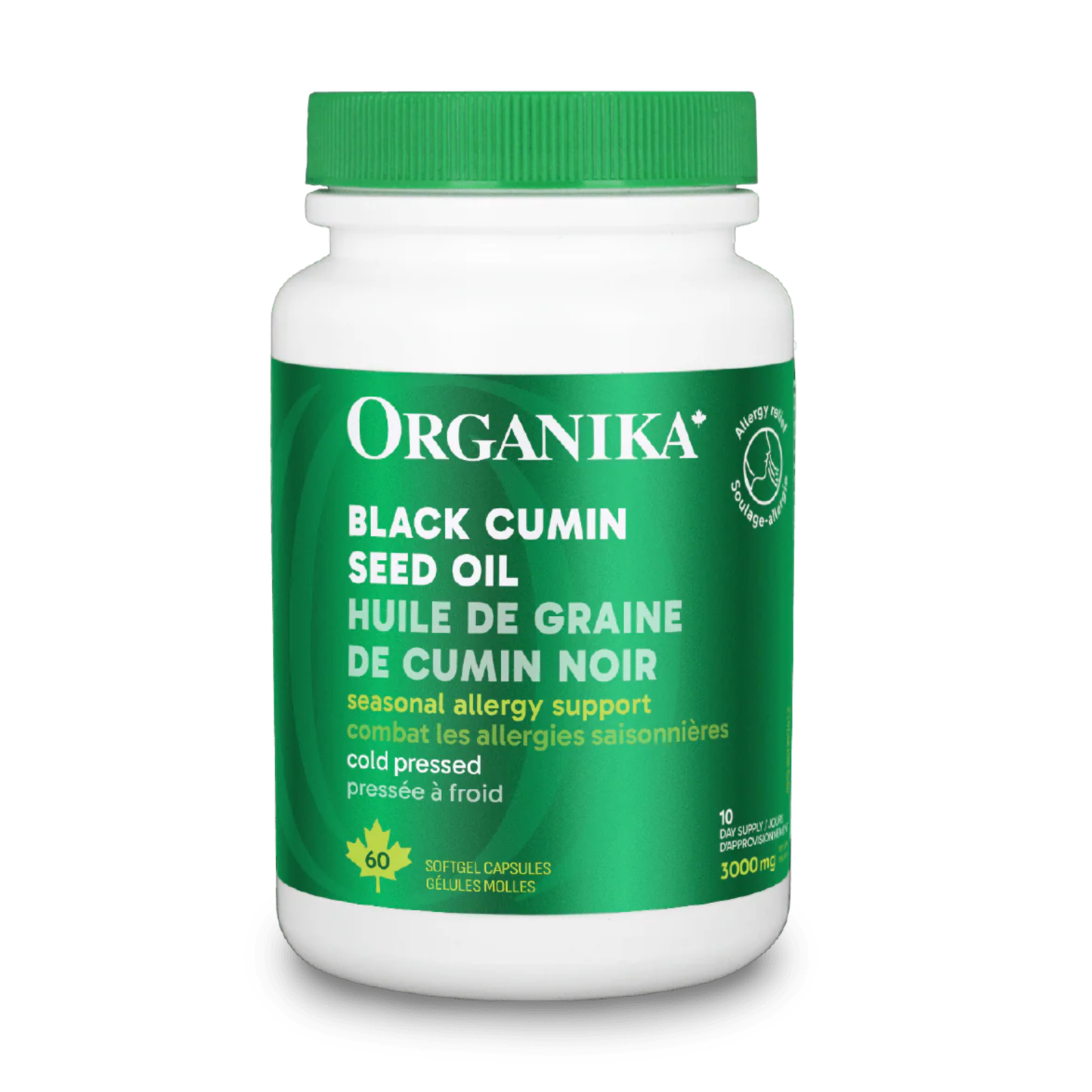 Organika Black Cumin Seed Oil 500 mg 60 Capsules