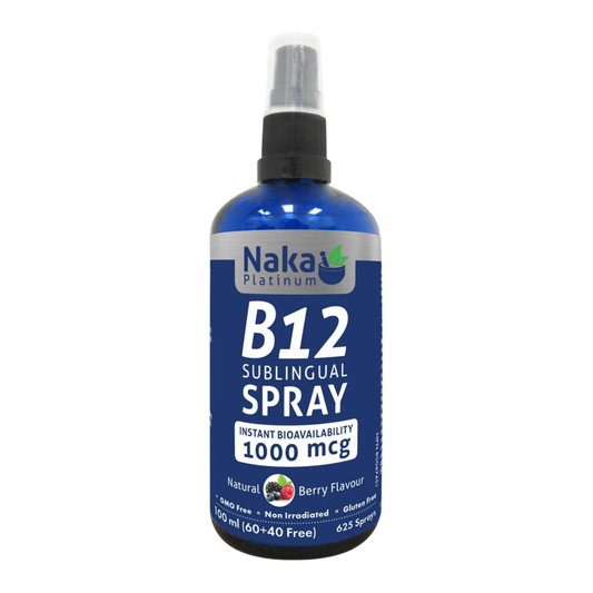 Naka Platinum B12 Sublingual Spray 1000mcg 100ml