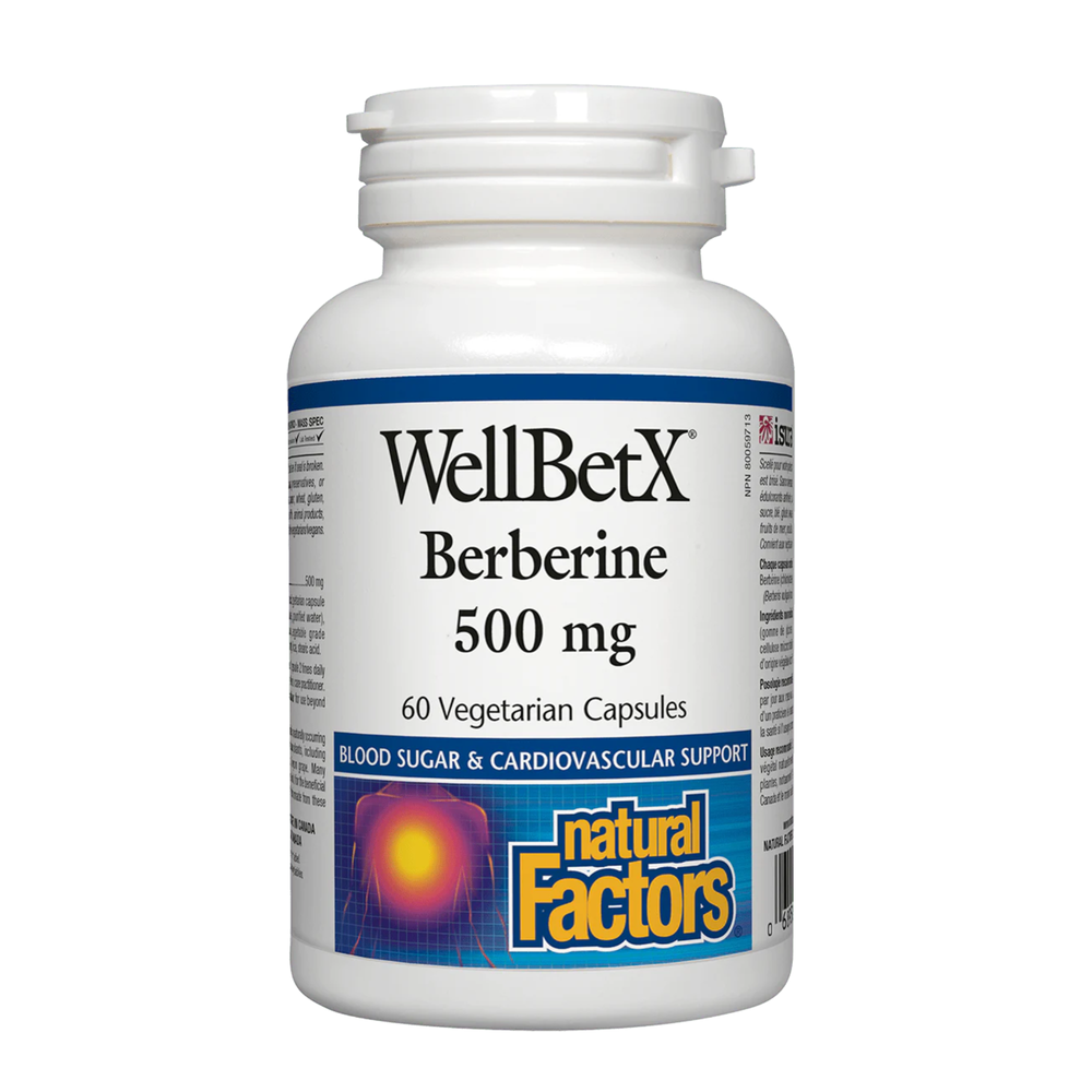 Natural Factors WellBetX Berberine 500mg 60 Capsules