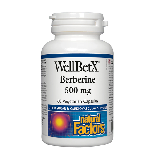 Natural Factors WellBetX Berberine 500mg 60 Capsules