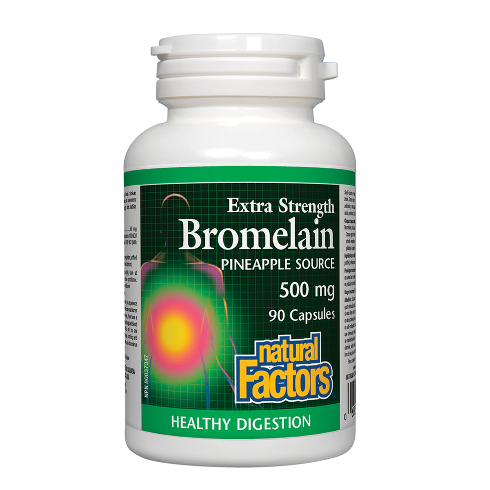 Natural Factors Ultra Strength Bromelain 500mg 180 Capsules
