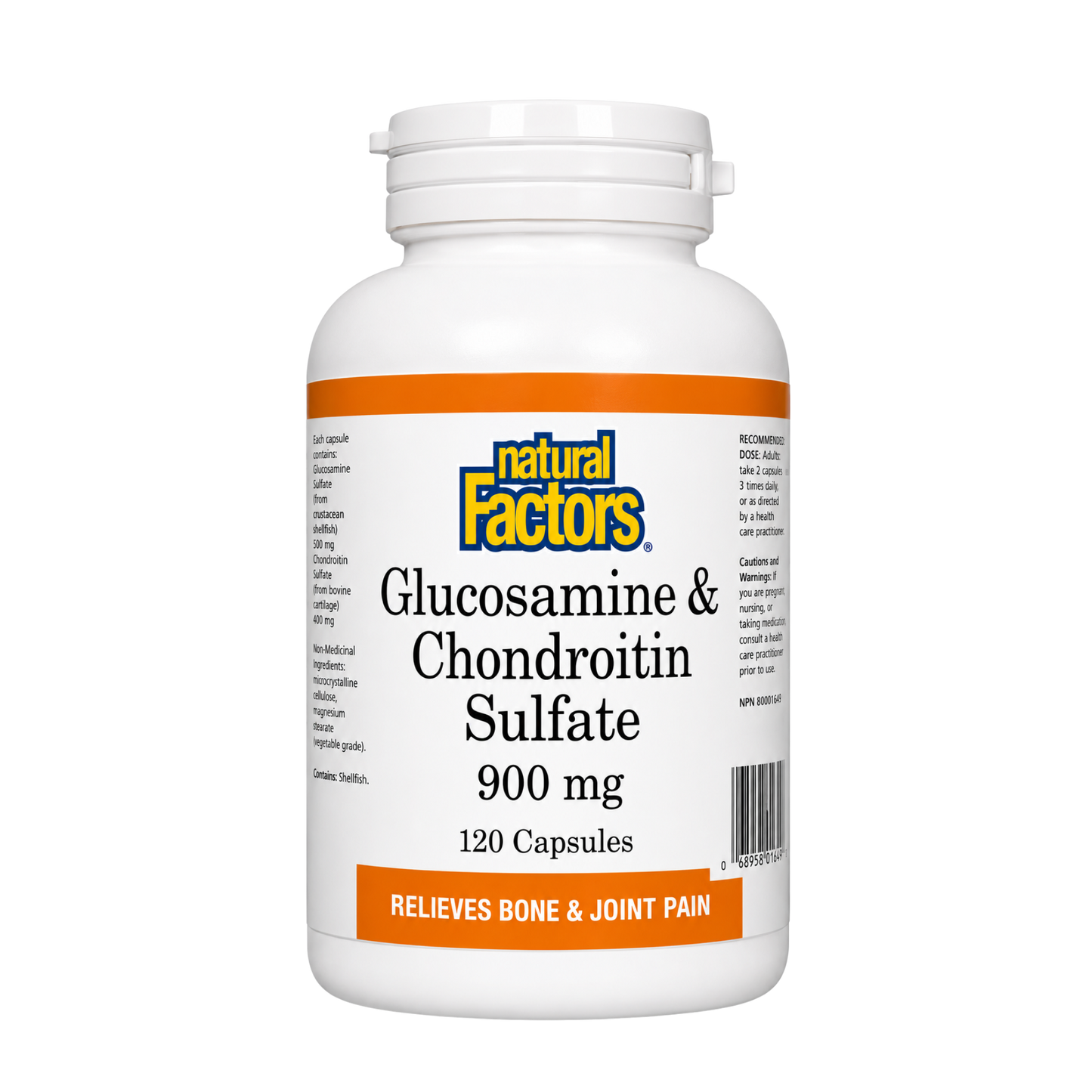 Natural Factors Glucosamine & Chondroitin 900 mg 120 Capsules