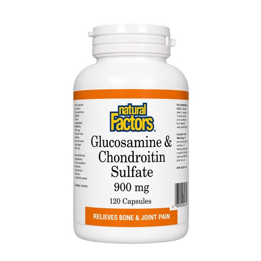 Natural Factors Glucosamine & Chondroitin 900 mg 120 Capsules