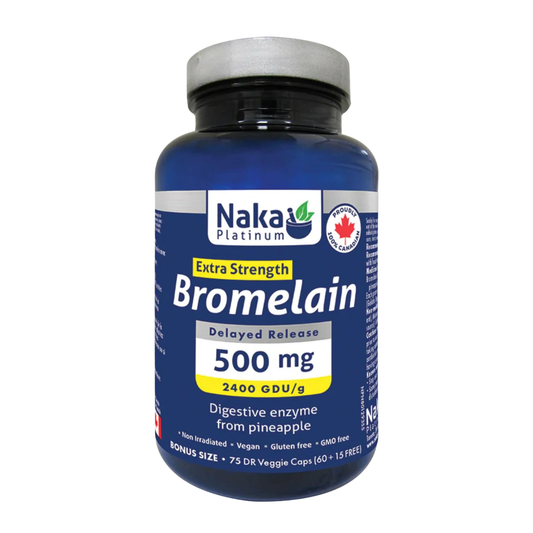Naka Platinum Bromelain 2400 GDU 500mg