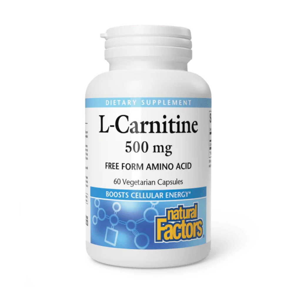 Natural Factors L-Carnitine 500mg 60 Capsules