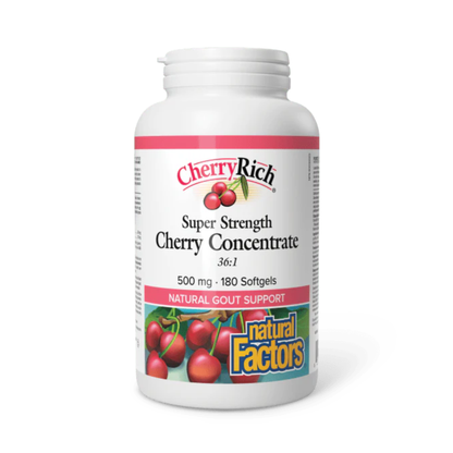 Natural Factors CherryRich 500mg 180 Softgels