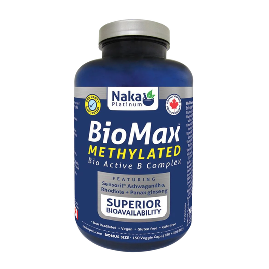 Naka Bio Max Methylated Bioactive B Complex 60 Capsules