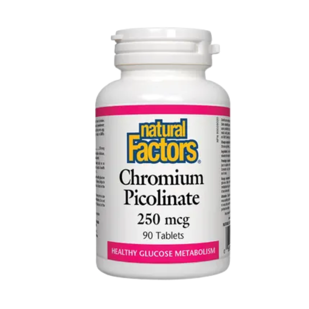 Natural Factors Chromium 250mcg 90 Tablets
