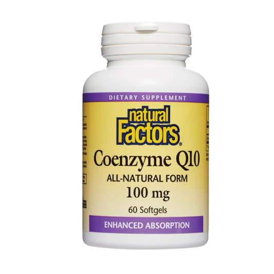 Natural Factors CoQ10 100mg 60 Softgels
