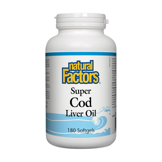 Natural Factors Super Cod Liver Oil 180 Softgels