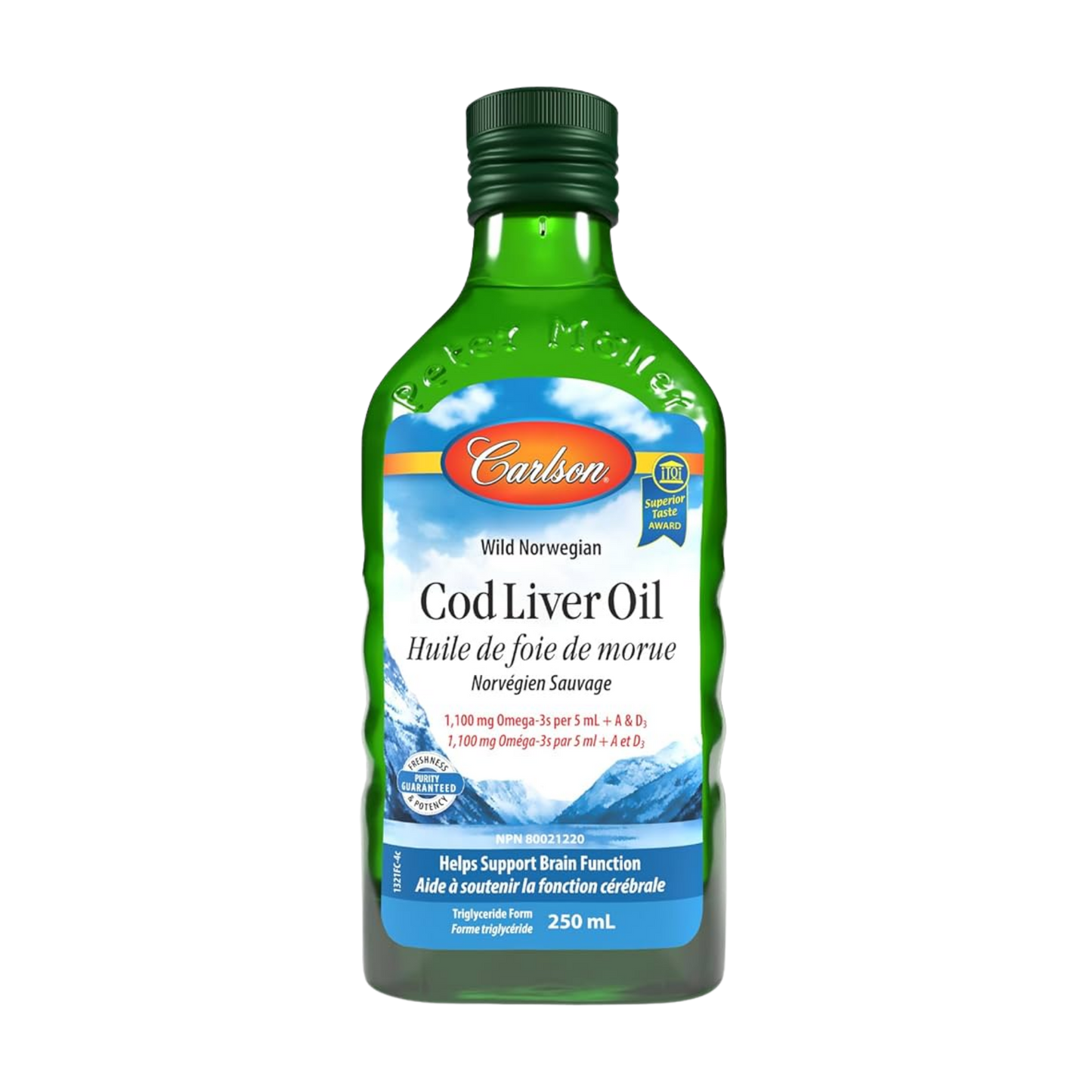 Carlson Wild Norwegian Cod Liver Oil 250 mL