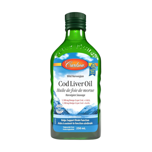 Carlson Wild Norwegian Cod Liver Oil 250 mL