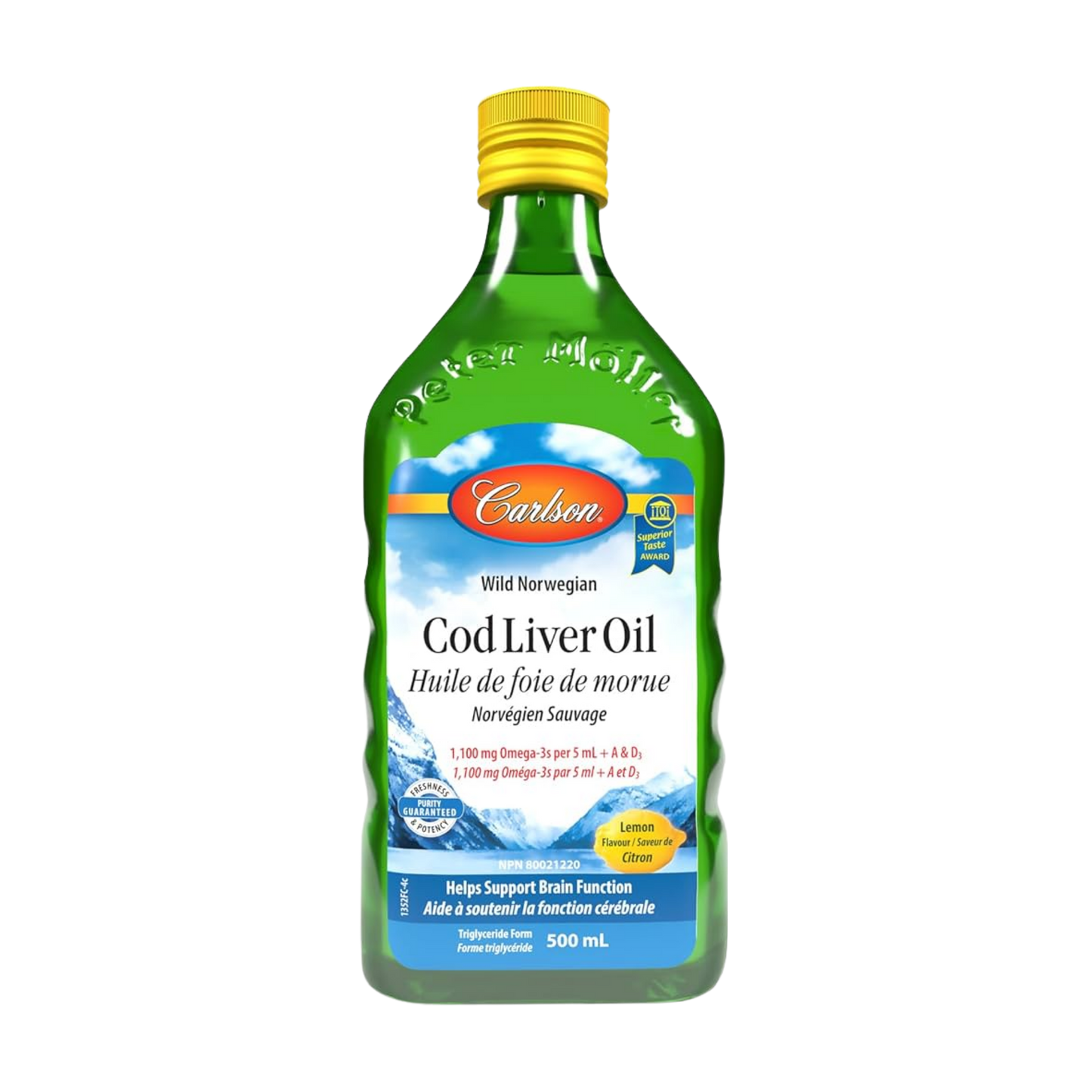 Carlson Wild Norwegian Cod Liver Oil 500 mL