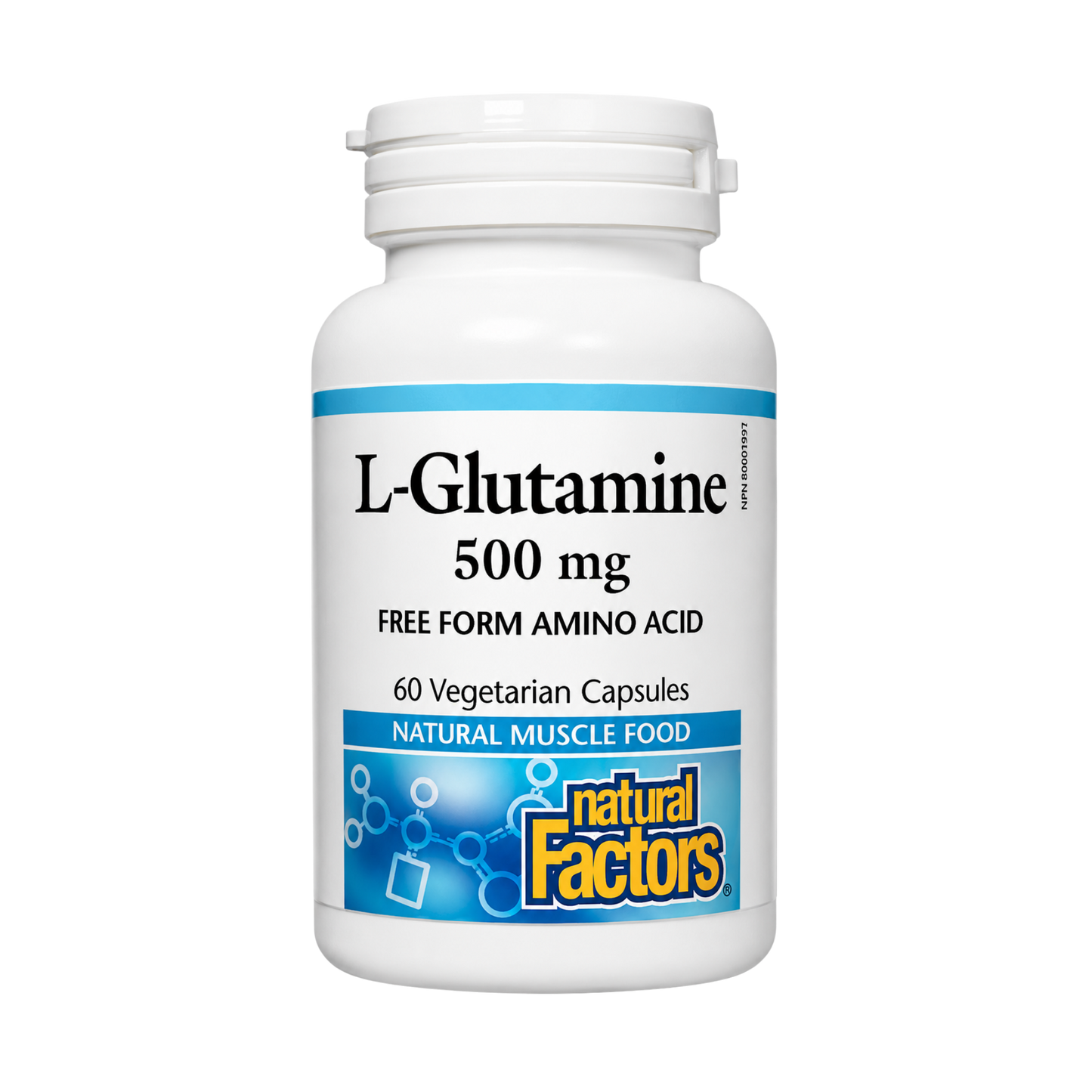 Natural Factors Micronized L-Glutamine 500 mg 60 Capsules