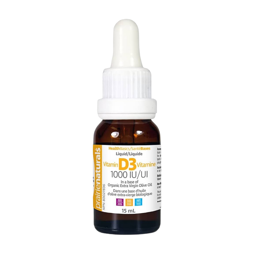 Prairie Naturals Vitamin D3 Liquid 1000 IU 15 mL