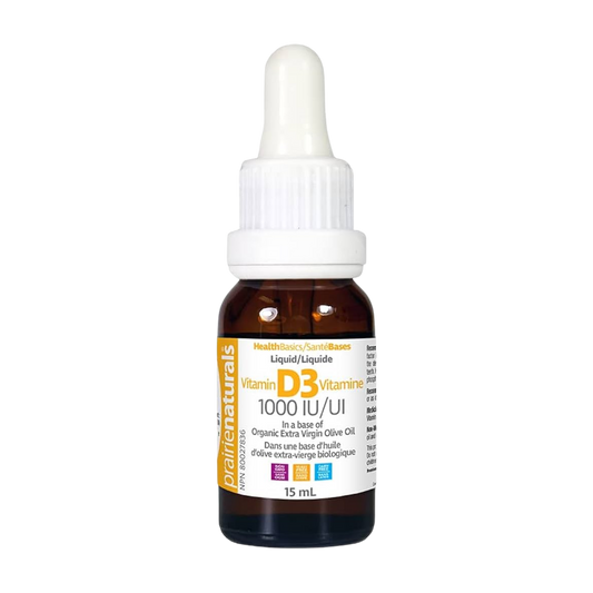 Prairie Naturals Vitamin D3 Liquid 1000 IU 15 mL