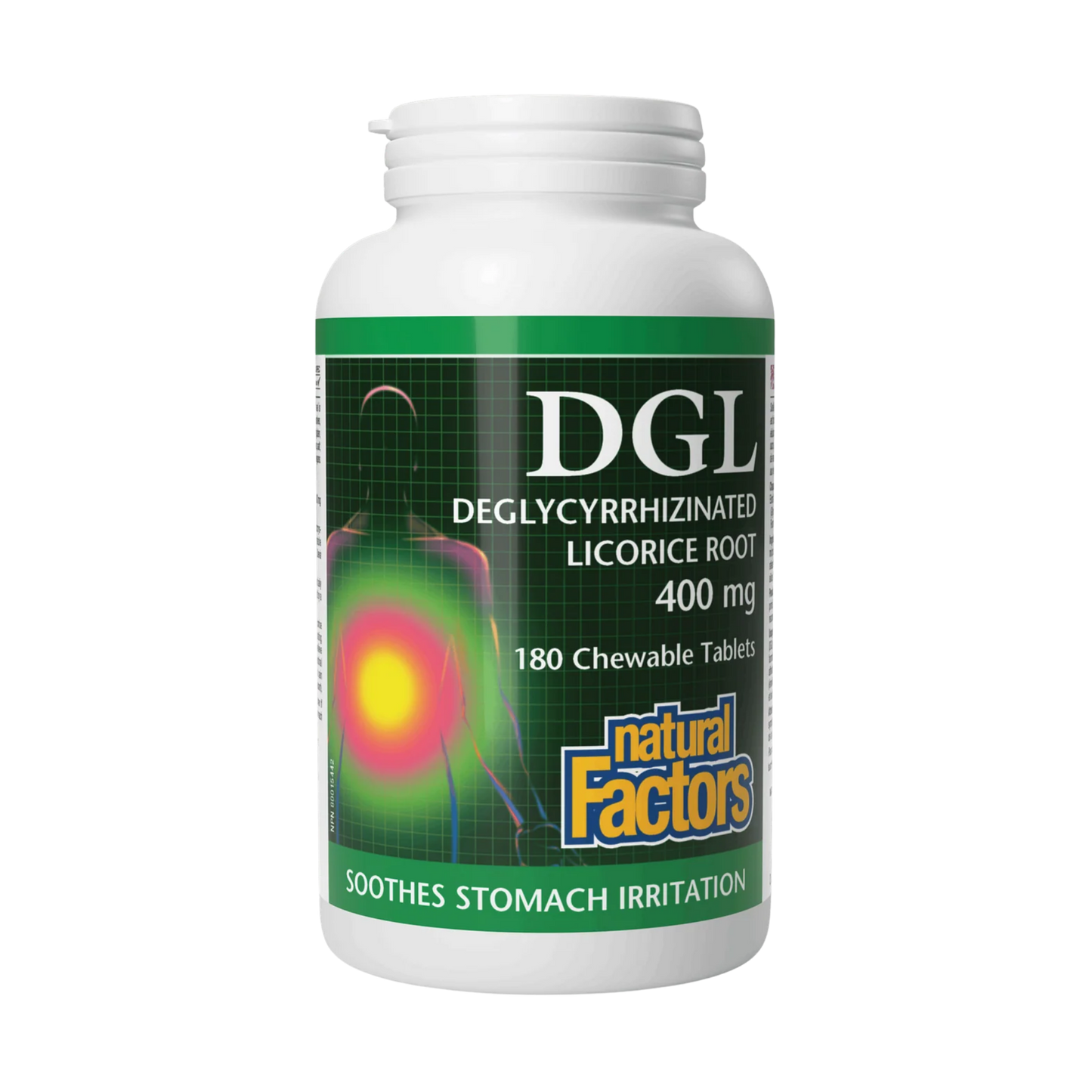 Natural Factors DGL Licorice Root 400 mg 180 Chewable