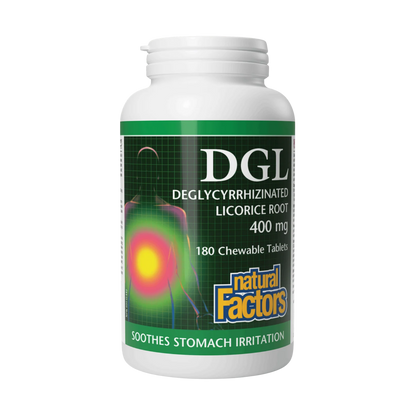 Natural Factors DGL Licorice Root 400 mg 180 Chewable