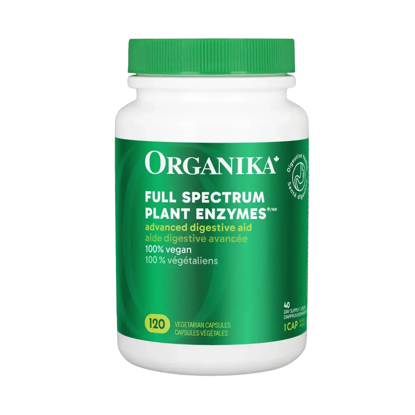 Organika Full Spectrum Plant Enzymes 120 Capsules