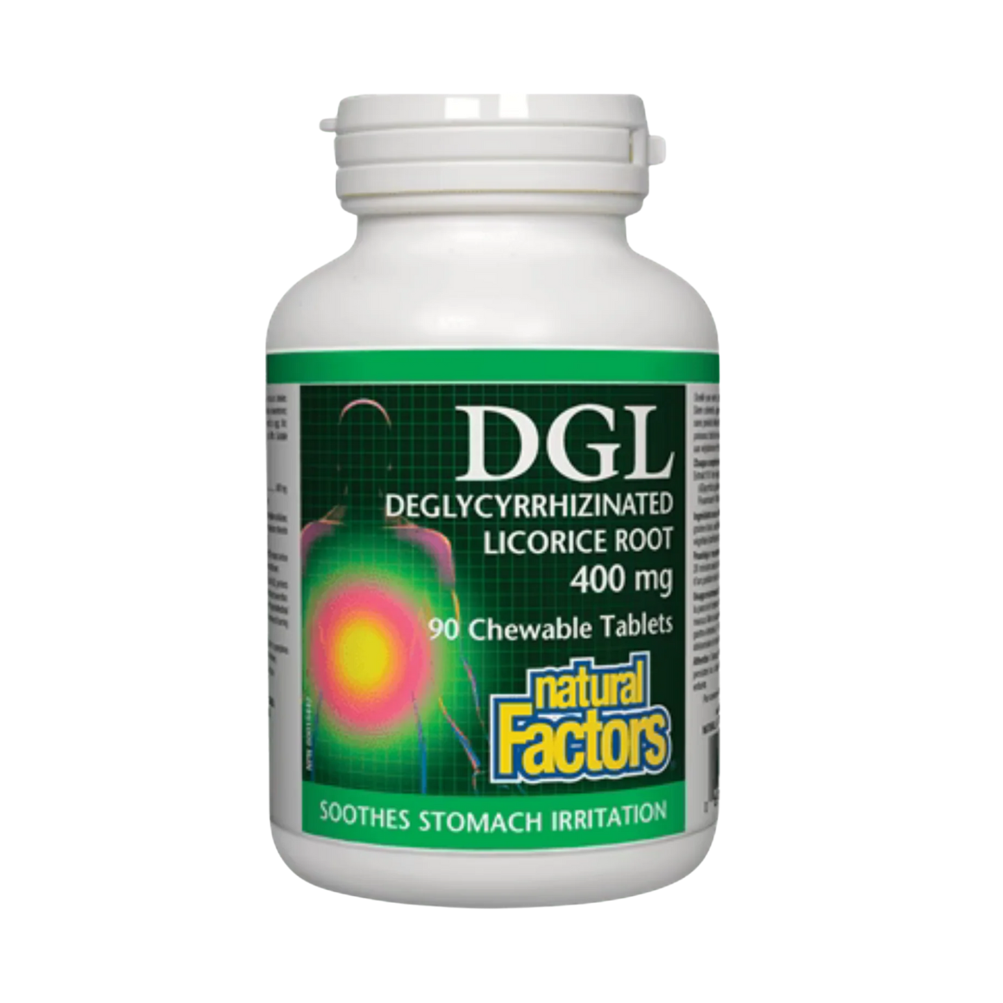 Natural Factors DGL 400 mg 90 Chewable Tablets